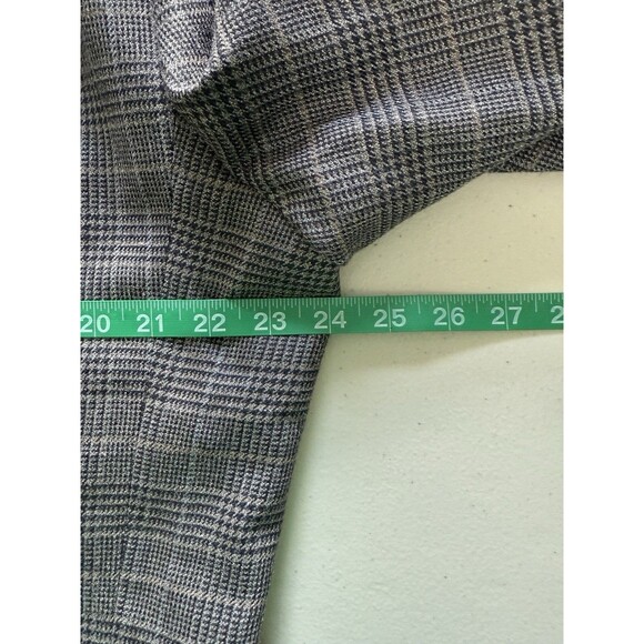Jos A Bank Men Silk Wool Gray Plaid Blazer Classic Preppy Academic Old Money 46L - Picture 9 of 11